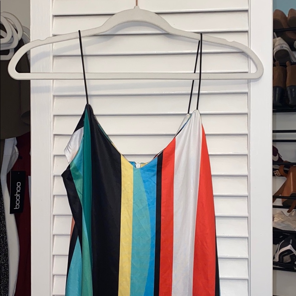 Colorful Striped Dress from ZAFUL